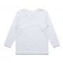 3008 AS Colour Youth Long Sleeve Tee White