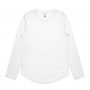 4055 AS Colour Curve Long Sleeve Tee – White