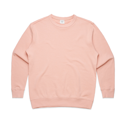 The AS Colour Womens Premium Crew is a relaxed fit, heavyweight, 350gsm Cotton French Terry hoodie.  5 colours.  Great printed heavyweight AS Colour crew sweats.