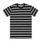 5044 AS Colour Mens Classic Stripe Tee Black White – Promotrenz