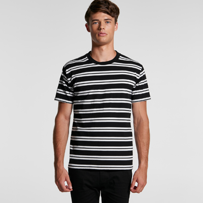 The AS Colour Mens Classic Stripe Tee is a relaxed fit, crew neck, heavy weight stripey tshirt.  3 colours.  XS - 2XL.  Great stripey tees from the AS Colour clothing range.