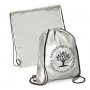 The Trends Collection Titanium Drawstring Backpack is an attention grabbing drawstring backpack with woven drawstrings.  In Silver.  Great branded backpacks.