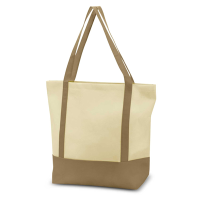 The Trends Collection Armada Tote Bag is a reusable two tone tote bag with fashionable natural look. 9 colours. Great branded tote bags.