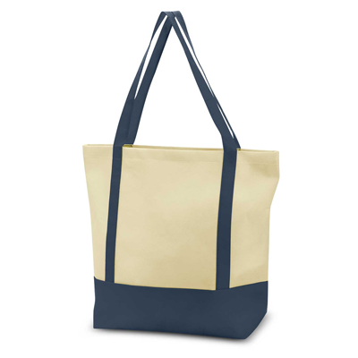 The Trends Collection Armada Tote Bag is a reusable two tone tote bag with fashionable natural look. 9 colours. Great branded tote bags.