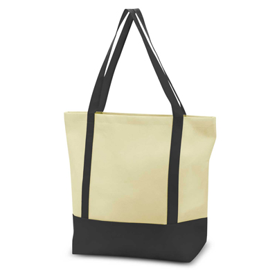 The Trends Collection Armada Tote Bag is a reusable two tone tote bag with fashionable natural look.  9 colours.  Great branded tote bags. 