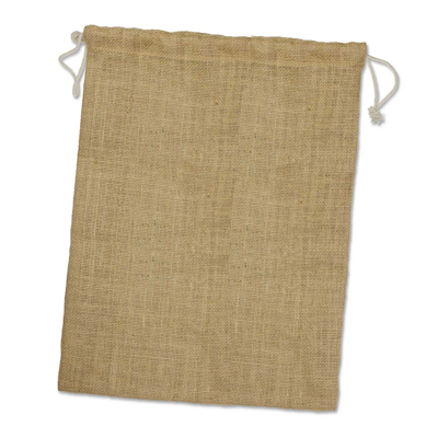 The Trends Collection Jute Produce Bag Large is a reusable jute bag with drawstring closure.  Natural.  Great branded natural fibre eco bags.