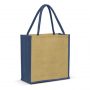 108037 Trends Collection Monza Jute Tote Bag – Natural/Dark Blue – Promotrenz