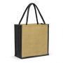 108037 Trends Collection Monza Jute Tote Bag – Natural/Black – Promotrenz