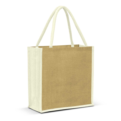 The Trends Collection Monza Jute Tote Bag is a smart laminated jute tote bag with padded cotton handles. 13 colours. Great branded bags & promotional products
