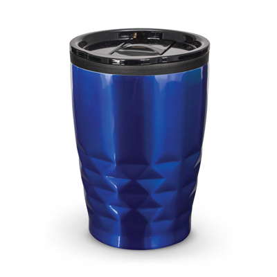 The Trends Collection Urban Coffee Cup is a trendy 400ml double wall coffee cup. Diamond patterned stainless steel outer. Great reusable coffee cups.