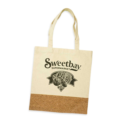 The Trends Collection Oakridge Tote Bag is a smart tote bag made from 280gsm heavy cotton canvas.  Natural with cork front.  Great branded tote bags.