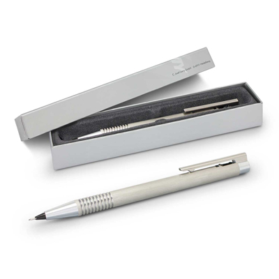 The Trends Collection Lamy Logo Pencil - Brushed Steel is a timeless pencil made from stainless steel.  Print or laser engrave.  Great corporate pencils.