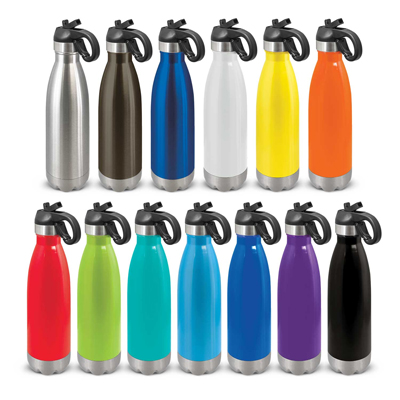 The Trends Collection Mirage Vacuum Bottle Flip Lid is a premium quality 500ml vacuum stainless steel bottle.  13 colours.  Great branded bottle & promo product.