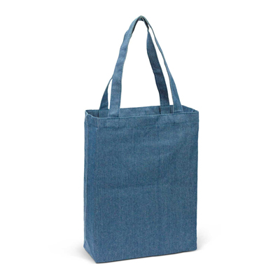 The Trends Collection Devon Tote Bag is a trendy denim tote bag.  Blue.  330gsm.  Great branded denim eco tote bags.