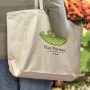 The Trends Collection Galleria Cotton Tote Bag is a large tote bag with extra wide gusset.  Fabric lined hard base.  Natural.  Great branded cotton tote bags.