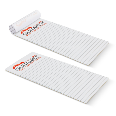 The Trends Collection DLE Vertical Note Pad is padded on the short edge. 25 leaves. 70gsm. Great full colour printed note pads for promo and practical use.