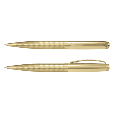 The Trends Collection Pierre Cardin Lyon Pen is a sophisticated brass ball pen. 4 colours. Engraved or printed. Great branded custom corporate pens.