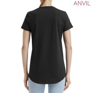 The Anvil Womens Black Tee is a 183gm unisex cotton tee. Available in 10 colours and in sizes XS - 2XL. Can be branded. Great option for branded tees.