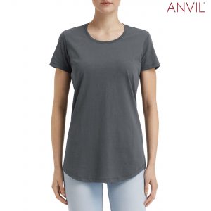 The Anvil Womens Black Tee is a 183gm unisex cotton tee. Available in 10 colours and in sizes XS - 2XL. Can be branded. Great option for branded tees.