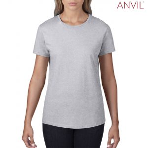 The Anvil Womens Black Tee is a 183gm unisex cotton tee. Available in 10 colours and in sizes XS - 2XL. Can be branded. Great option for branded tees.