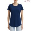 790L Anvil Womens Black Tee – Navy