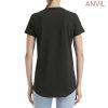 790L Anvil Womens Black Tee – Smoke