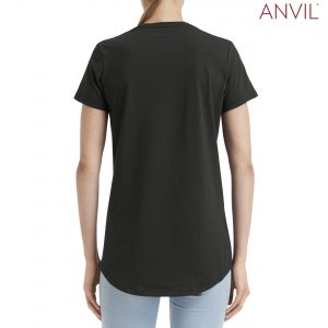 The Anvil Womens Black Tee is a 183gm unisex cotton tee. Available in 10 colours and in sizes XS - 2XL. Can be branded. Great option for branded tees.