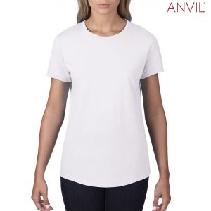 The Anvil Womens Black Tee is a 183gm unisex cotton tee. Available in 10 colours and in sizes XS - 2XL. Can be branded. Great option for branded tees.