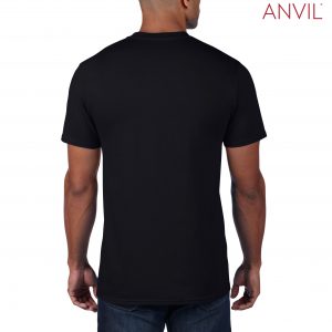 The Anvil Adult Black Tee is a 183gm unisex cotton tee. Available in 15 colours and in sizes XS - 3XL. Can be branded. Great option for branded tees.
