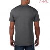 790 Anvil Adult Black Tee – Heather Dark Grey