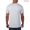 790 Anvil Adult Black Tee – Heather Grey