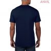 790 Anvil Adult Black Tee – Navy