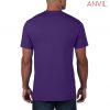 790 Anvil Adult Black Tee – Purple