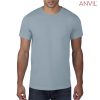 790 Anvil Adult Black Tee – Stone Blue