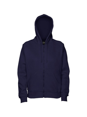 The Cloke Womens 300 Zip Hoodie is a 300gsm poly/cotton full zip hoodie. Available in 2 colours. Sizes 8 - 18 available. Great branded womens hoodies.