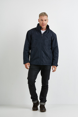 The Aurora Bodyguard Jacket is a smart heavyweight jacket full of features.  100% polyester.  Available in Black and Navy.  Sizes XS - 7XL.