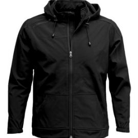The Aurora Kids 3K Softshell Hoodie is a water resistant outer, breathable and wind blocking garment.  Available in Black or Navy.  Sizes 6 - 14.  Great sports apparel.