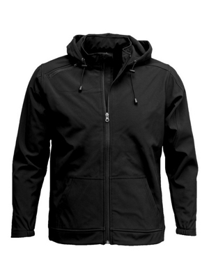 The Aurora Kids 3K Softshell Hoodie is a water resistant outer, breathable and wind blocking garment.  Available in Black or Navy.  Sizes 6 - 14.  Great sports apparel.
