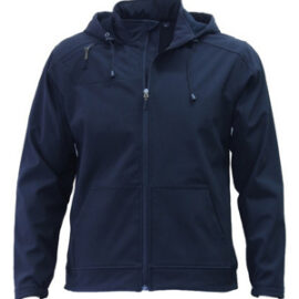 The Aurora Kids 3K Softshell Hoodie is a water resistant outer, breathable and wind blocking garment.  Available in Black or Navy.  Sizes 6 - 14.  Great sports apparel.