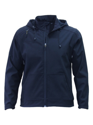 The Aurora Kids 3K Softshell Hoodie is a water resistant outer, breathable and wind blocking garment.  Available in Black or Navy.  Sizes 6 - 14.  Great sports apparel.