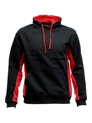 The Aurora Sports Matchpace Hoodie is a 280gsm poly/cotton pullover hoodie.  Two Toned.  Available in 9 colour combinations.  Sizes XS - 5XL.  Great branded sports hoodie.