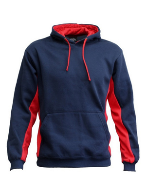 The Aurora Sports Matchpace Hoodie is a 280gsm poly/cotton pullover hoodie.  Two Toned.  Available in 9 colour combinations.  Sizes XS - 5XL.  Great branded sports hoodie.