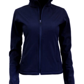 The Aurora Womens 3K Softshell Jacket is water resistant, breathable and wind blocking.  Available in Black and Navy.  Sizes 8 -22.  Great branded apparel.
