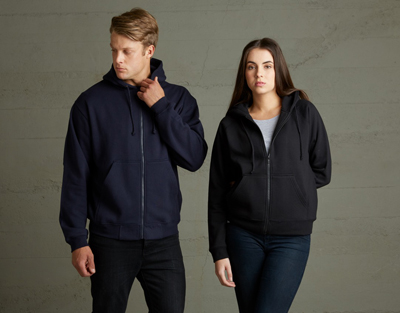 The Cloke 300 Zip Hoodie is a 300gsm poly/cotton full zip hoodie.  Available in 3 colours.  Sizes XS - 3XL.  Great branded hoodies for sports and events.