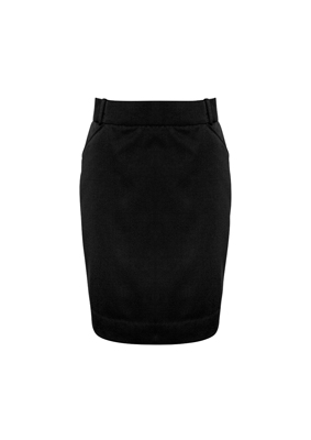 The Biz Collection Ladies Detroit Flexi-Band Skirt is 68% polyester/35% viscose skirt with pockets. Available in 2 colours. Sizes 4 - 26.