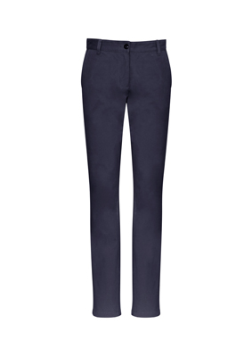 The Biz Collection Ladies Lawson Chino Pant is a 98% cotton/2% elastane, comfortable, mid-rise pant. Available in 4 colours. Sizes 6 - 26.