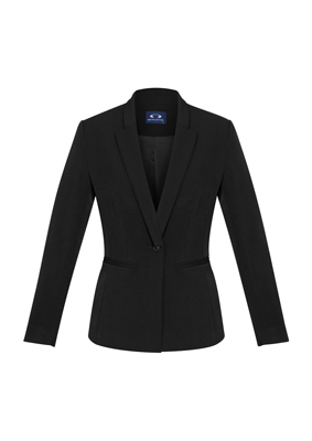 The Biz Collection Ladies Bianca Jacket is a single button style, fully lined jacket. Available in Black and Navy. Sizes 4 - 26.