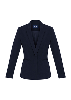 The Biz Collection Ladies Bianca Jacket is a single button style, fully lined jacket. Available in Black and Navy. Sizes 4 - 26.