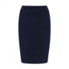 The Biz Collection Ladies Loren Skirt is a fully lined, stretchy, knee length skirt. Available in Black and Navy. Sizes 4 - 26.
