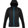 J515L Biz Collection Stealth Womens Hoodie Jacket – Black/Cyan – Promotrenz